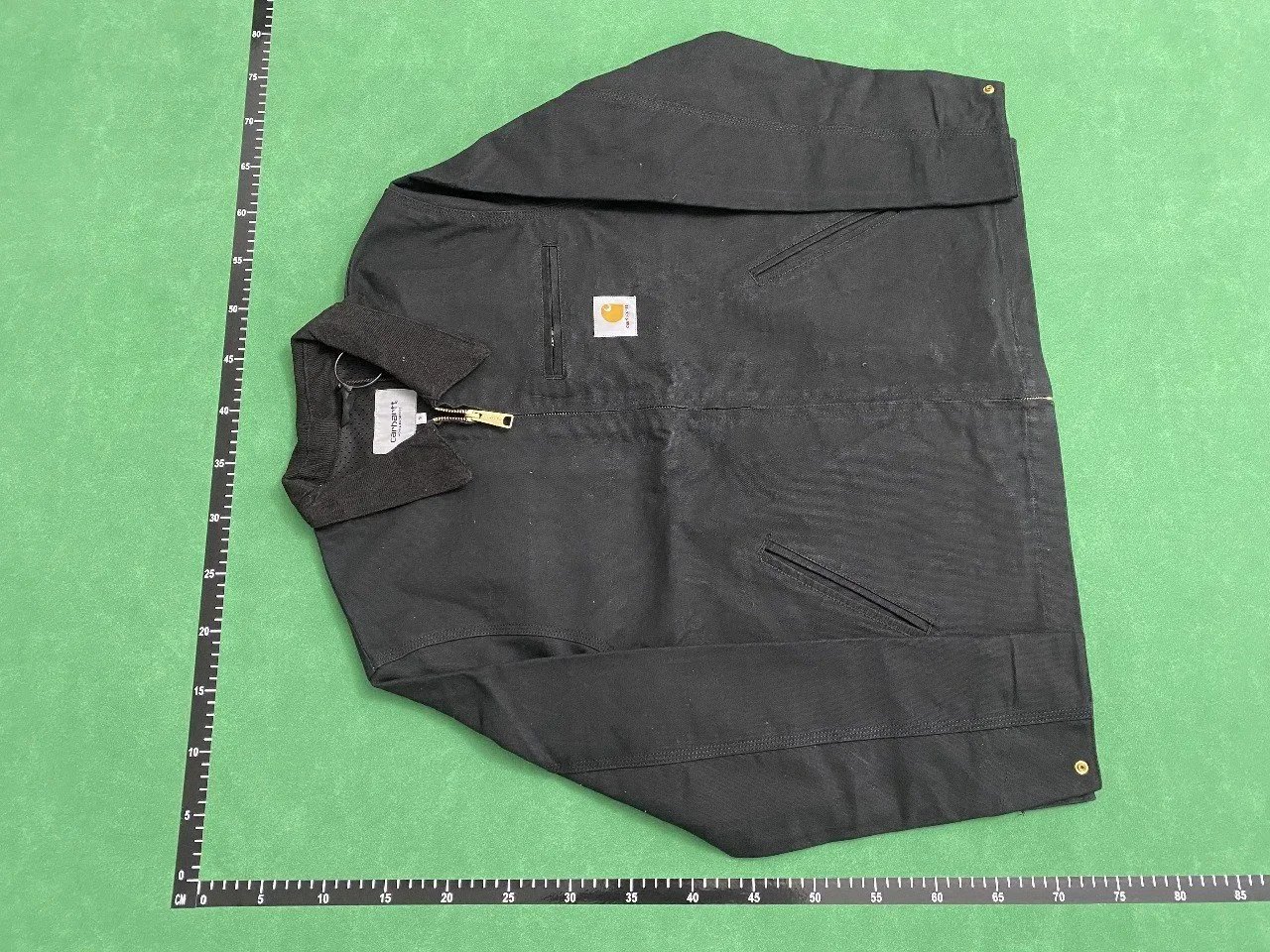 Carhartt WIP Active Jacket White with Brown Corduroy Collar - 4