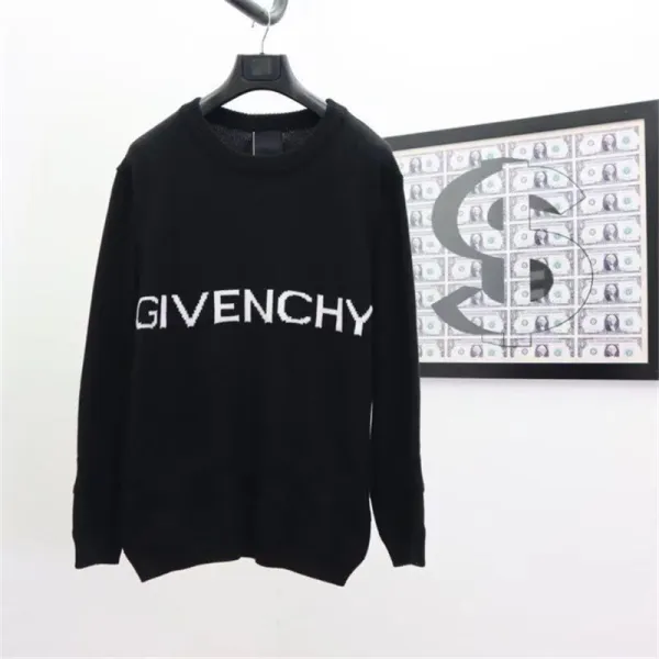 Givenchy Logo Knit Sweater Black - 1