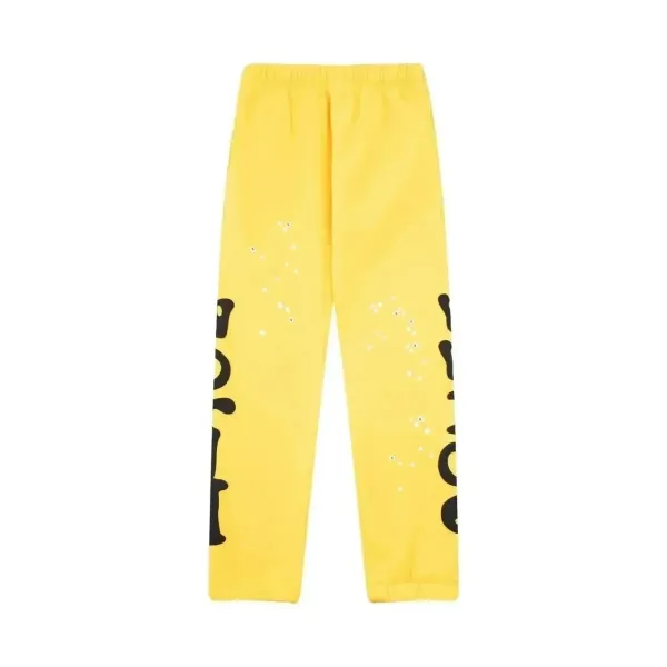 Off-White™ Paint Splatter Logo Sweatpants Yellow - 1