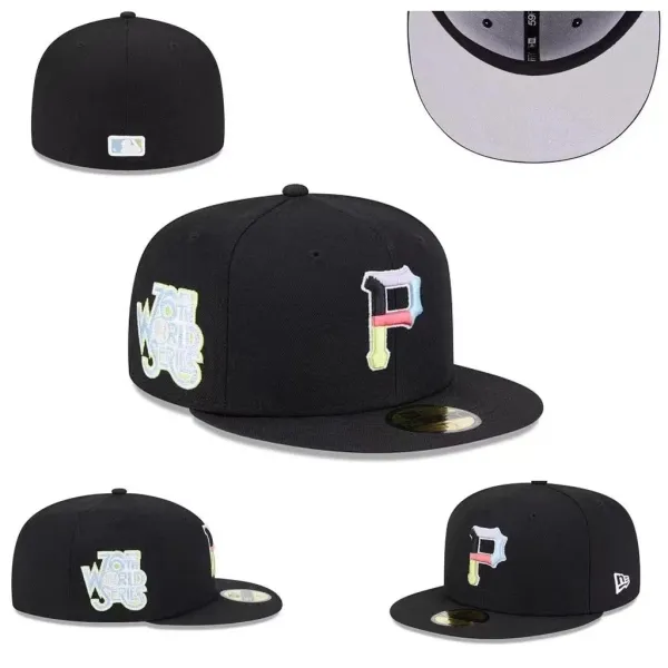 New Era Pittsburgh Pirates 70th World Series Black 59FIFTY Fitted Cap - 1