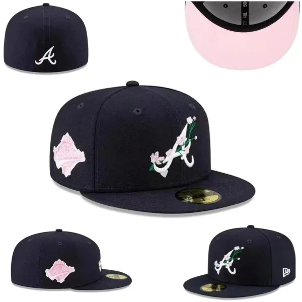 New Era x Atlanta Braves MLB Mother's Day Collection Navy Baseball Cap - 1