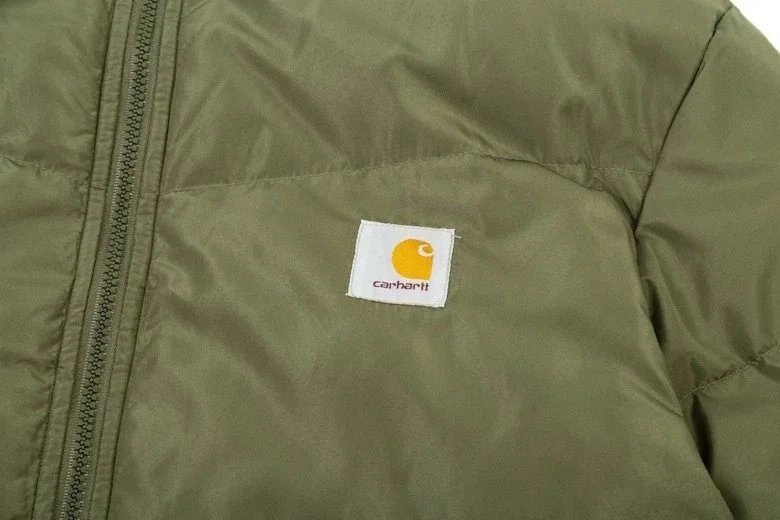 Carhartt WIP Active Jacket White with Brown Corduroy Collar - 11