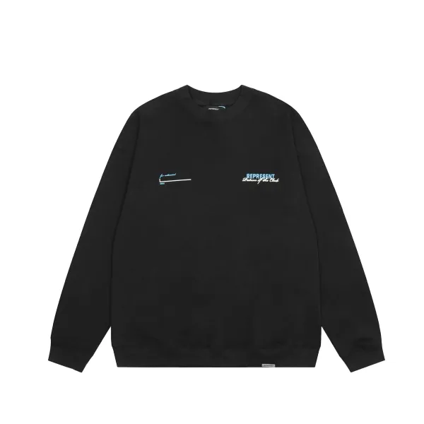 Represent Patron of the Club Black Crewneck Sweatshirt - 1