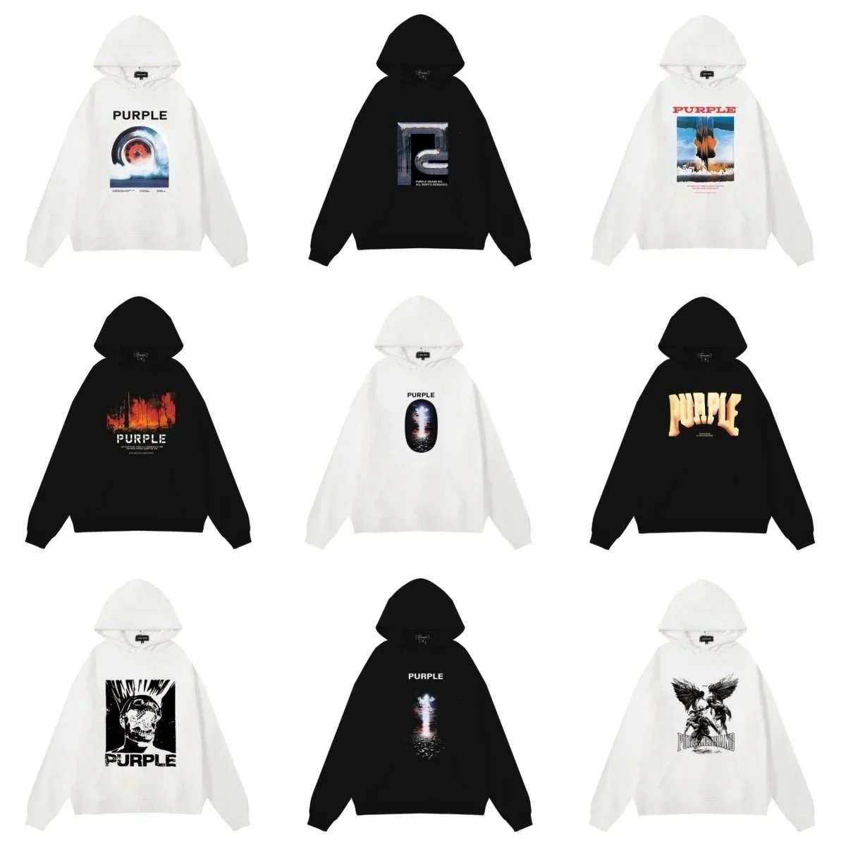 Purple Hoodies [40 styles]