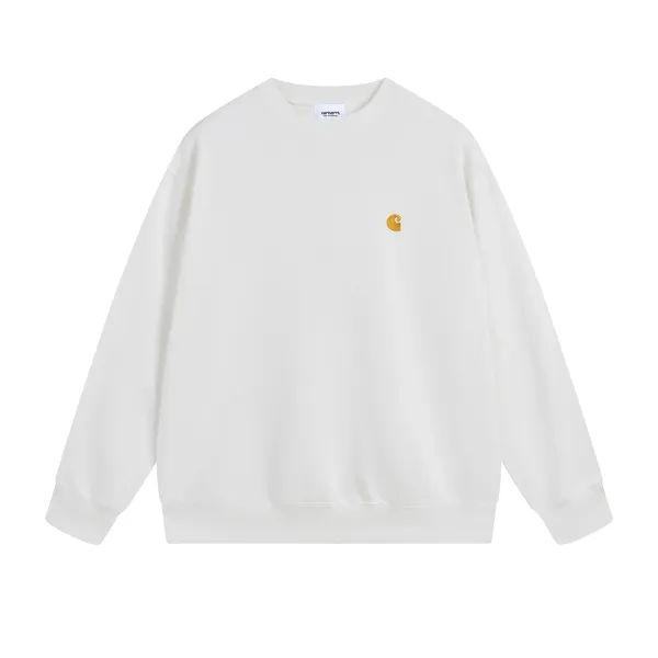 Carhartt WIP Small Logo Crewneck Sweatshirt White - 1