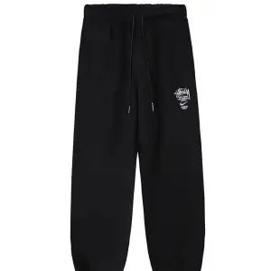 Stüssy Classic Logo Sweatpants Black - 1