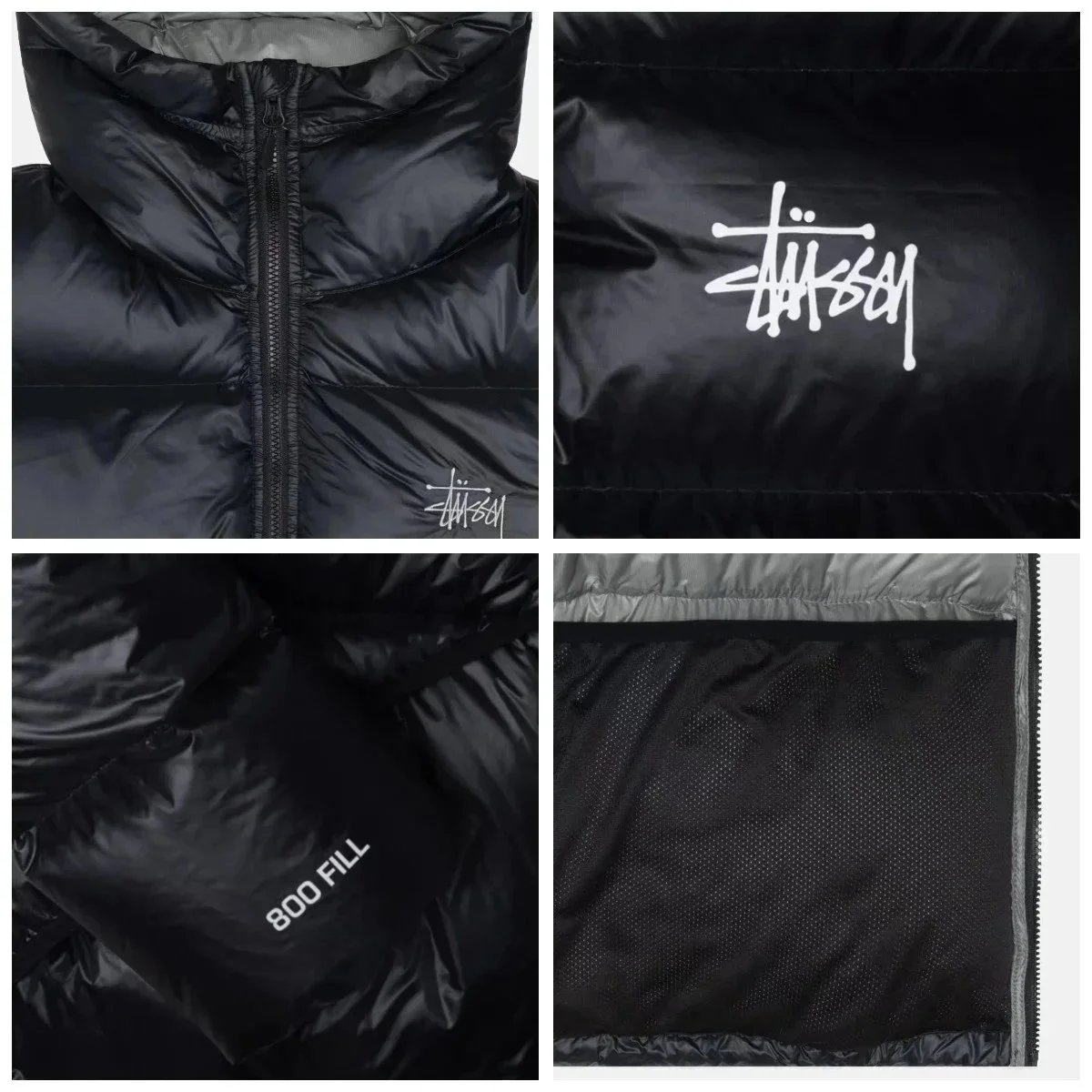 Moncler Down Jacket Black Hooded Puffer - 8