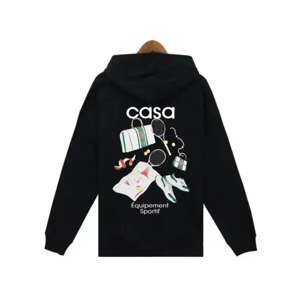 Casa Équipement Sportif Graphic Hoodie Black - 1