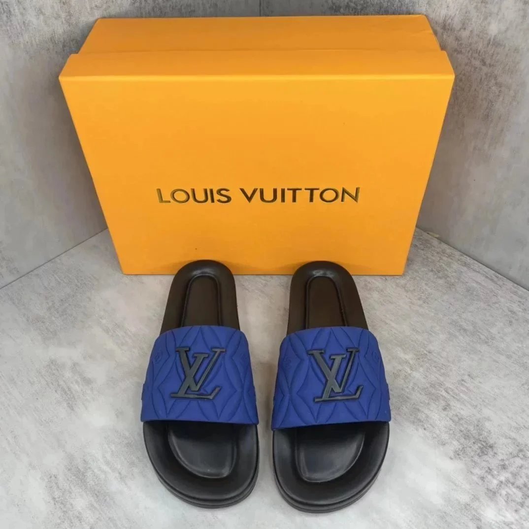 Louis Vuitton Slippers Embossed Monogram Slide — 32