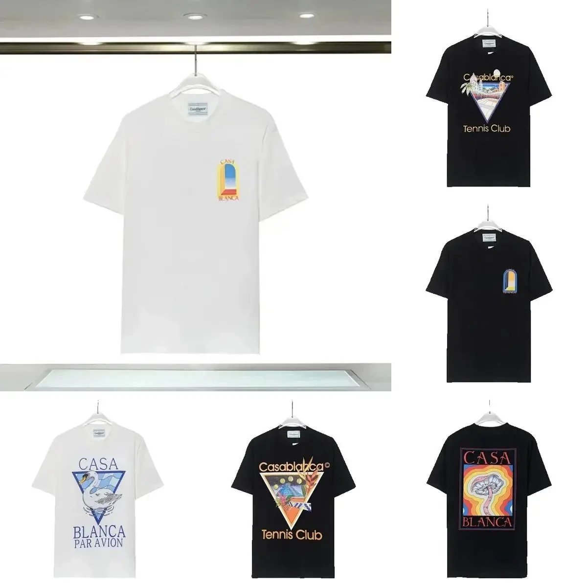 Casablanca Tennis Club Graphic Print T-Shirt
