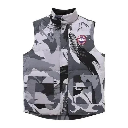 Canada Goose Expedition Vest Gray Camo Print Vest - 1