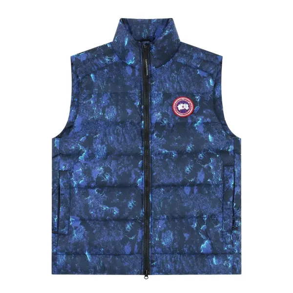 Moncler Genius 7 Moncler Fragment Hiroshi Fujiwara Down Vest Navy Blue - 4