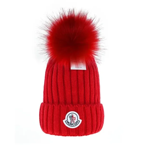 Moncler Pom-Pom Beanie Red - 1