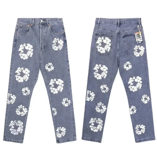 Levi's 501 x Takashi Murakami Cloud Print Denim Jeans - 1