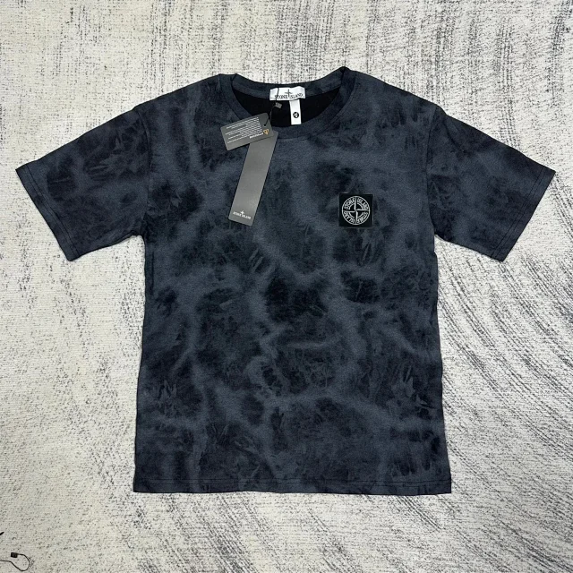 Stone Island T-Shirts Tie-Dye Compass Patch product detail image 1