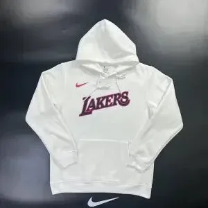 Nike Lakers Script Hoodie White - 1
