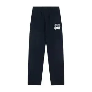 Stüssy Logo Embroidered Sweatpants Navy - 1