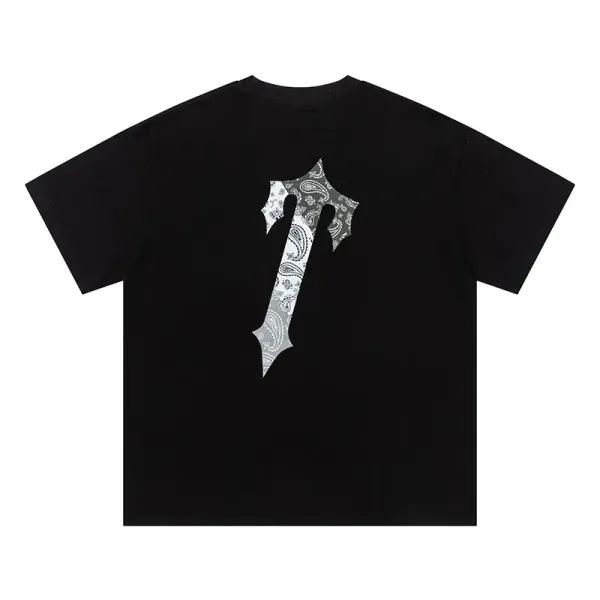 Travis Scott x Cactus Jack Bandana Logo Black T-Shirt - 1