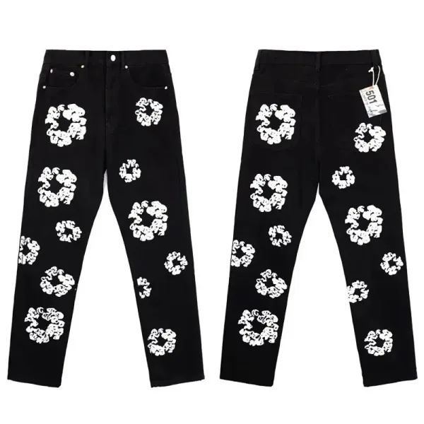 Levi's 501 x Takashi Murakami Cloud Print Black Jeans - 1