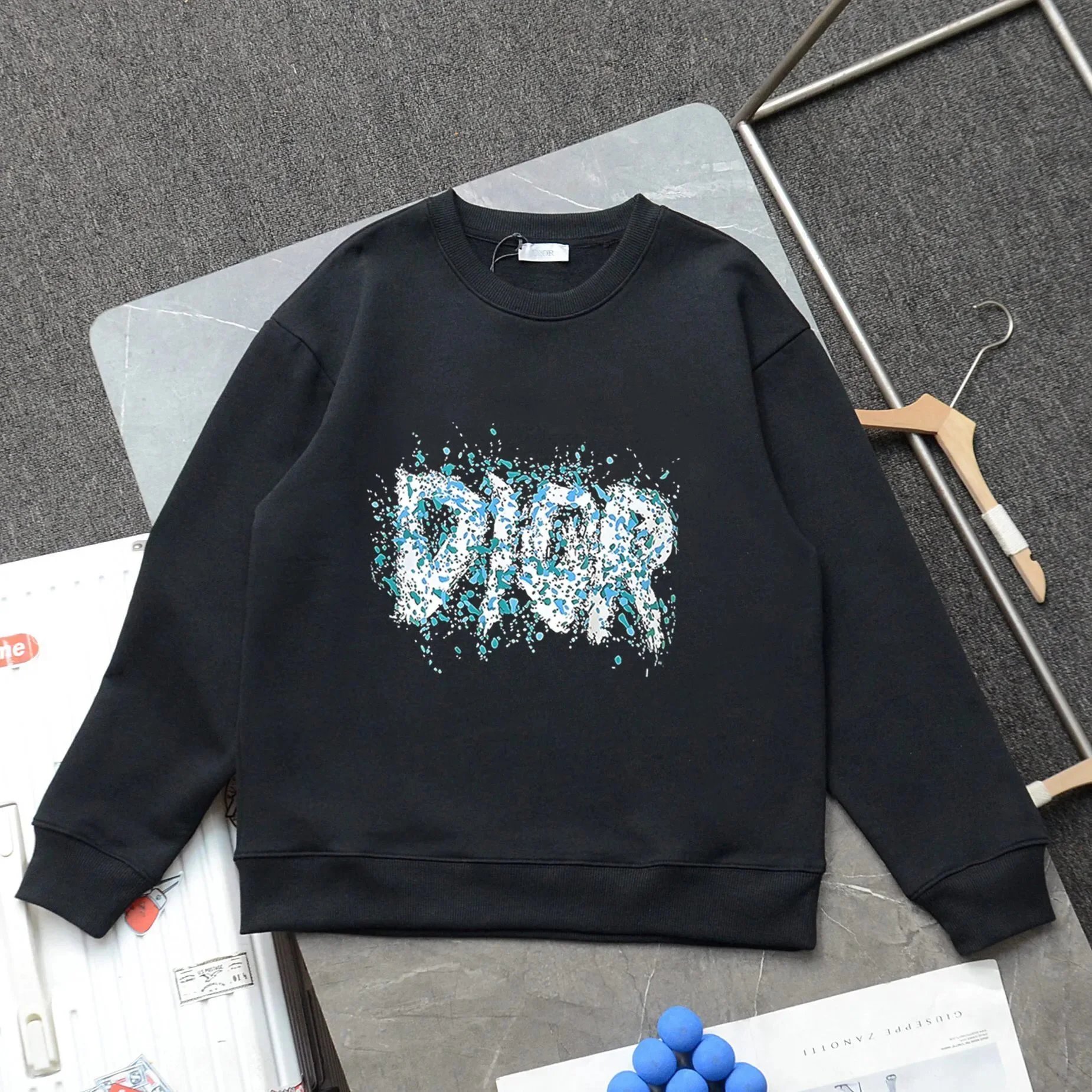 Dior Dragon Embroidered Black Hoodie - 7
