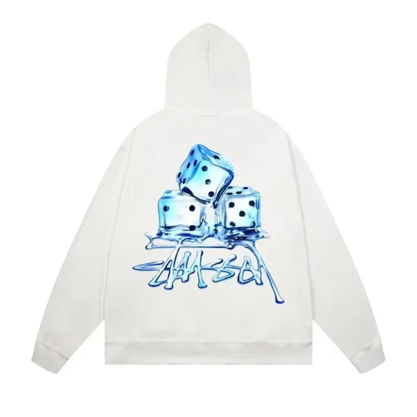 Stüssy Ice Dice Hoodie White - 1