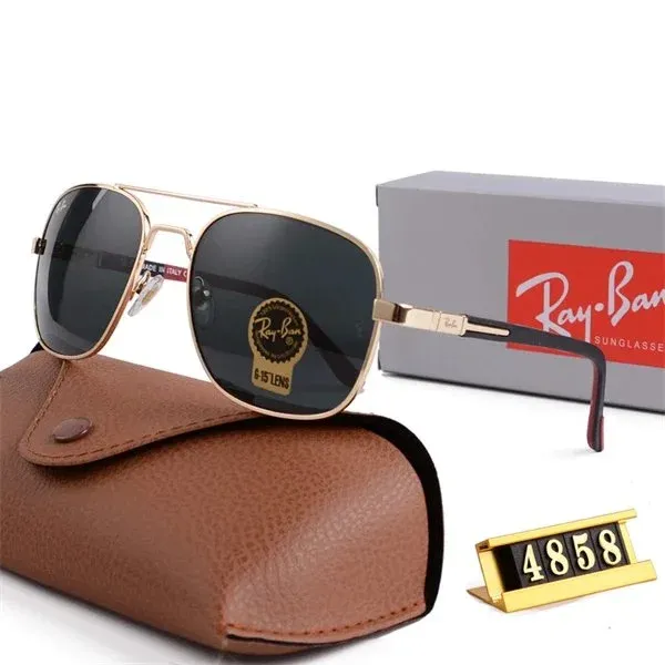 Ray-Ban Aviator Gold Frame Black Lens Sunglasses - 1
