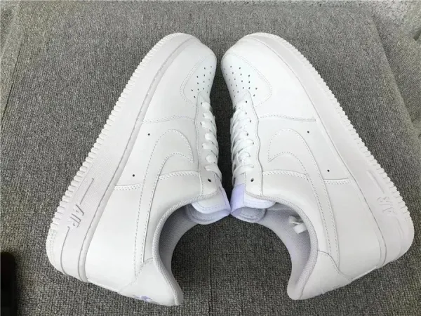 Nike Air Force 1 Low 'Sun' White Sneakers - 10