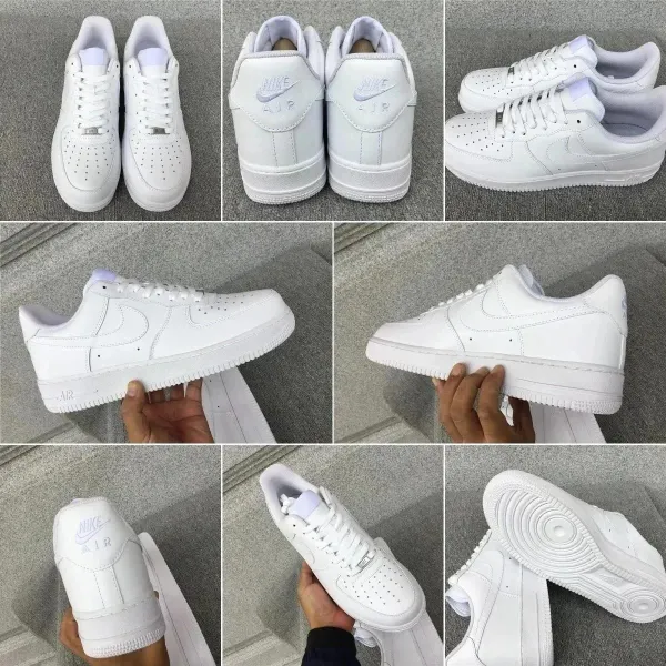 Nike Air Force 1 Low 'Sun' White Sneakers - 3