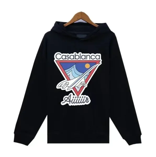 Casablanca x Aiiiiir Graphic Hoodie Black - 1