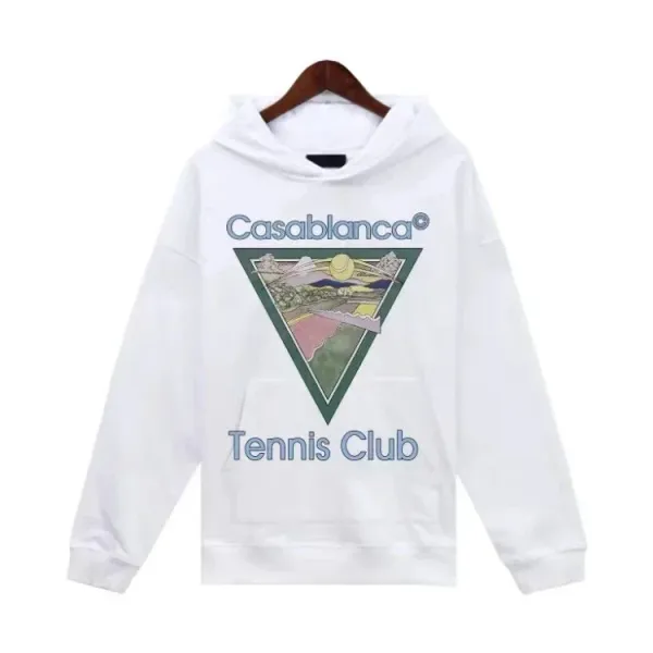 Casablanca Tennis Club White Hoodie - 1