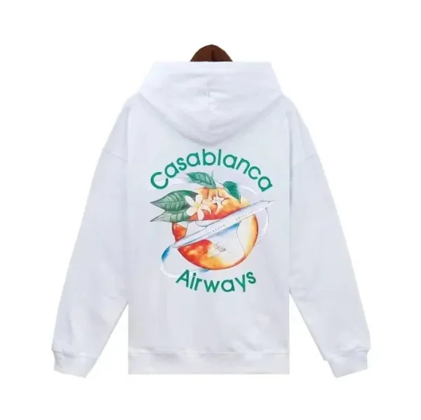 Casablanca Airways Graphic Hoodie White - 1