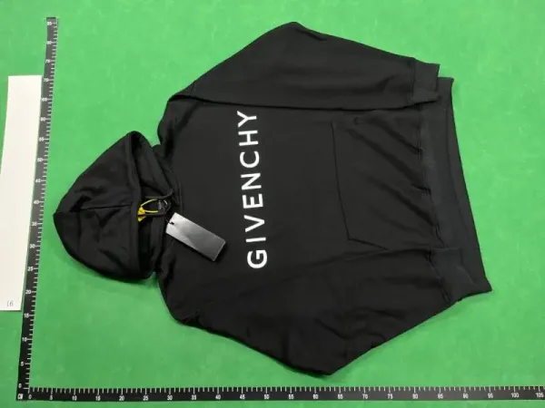 Givenchy Logo Print Black Hoodie - 1
