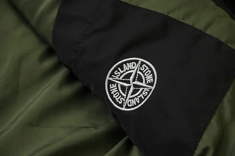 Stone Island Shadow Project Mesh-Panel Down Jacket Green - 9