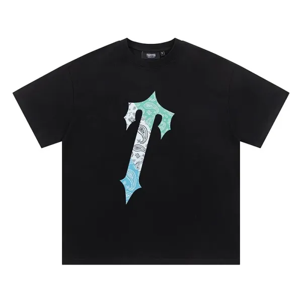 Travis Scott x Cactus Jack Bandana Logo T-Shirt Black - 1