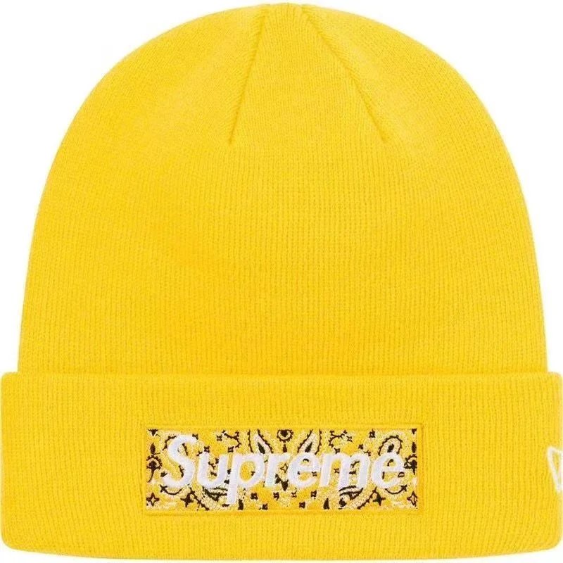 Supreme x New Era Bandana Box Logo Beanie Black - 10