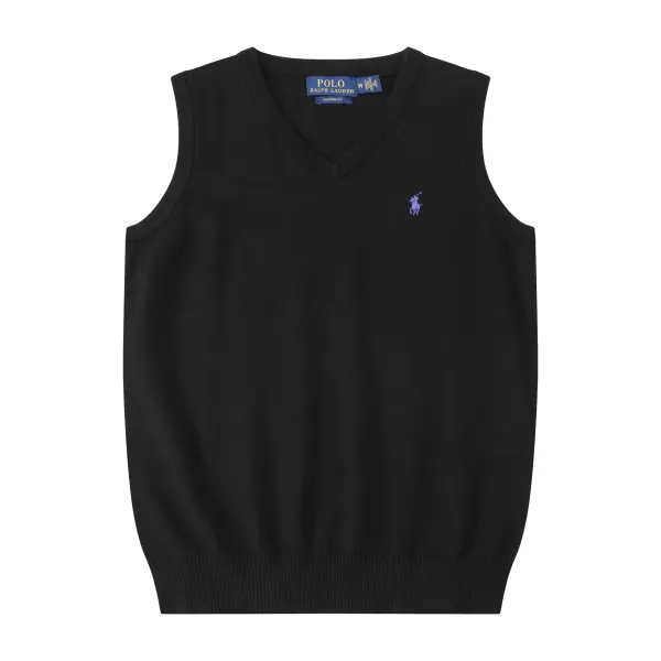 Polo Ralph Lauren V-Neck Sweater Vest Black - 1