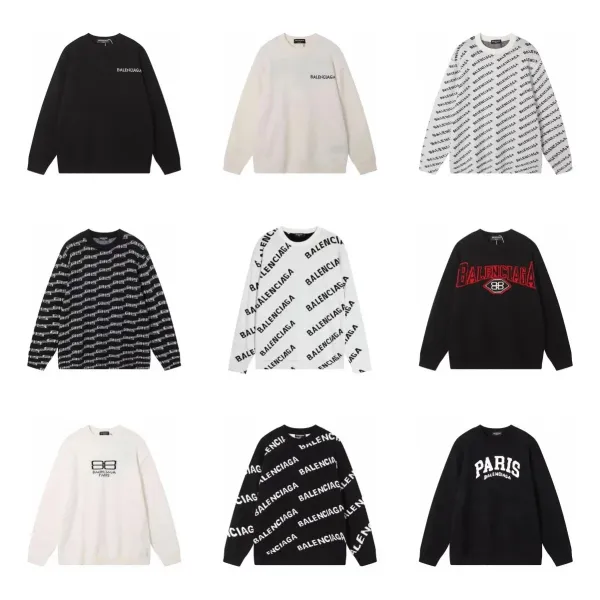 Balenciaga Paris Knit Sweater Black - 6