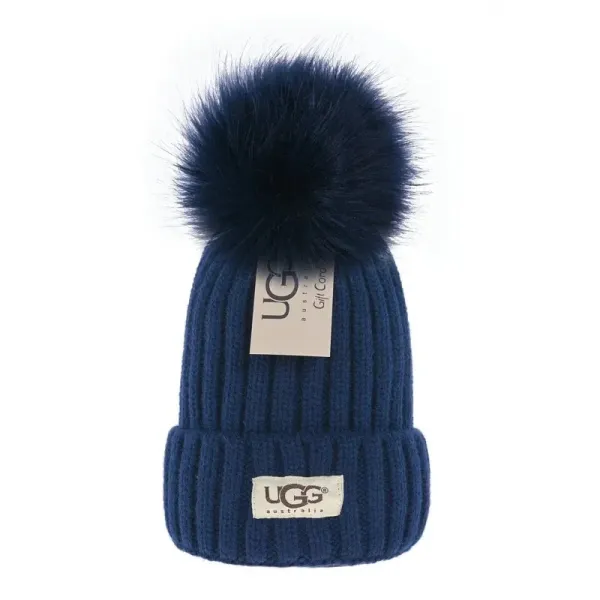 UGG Pom-Pom Beanie Navy Blue - 1