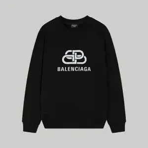 Balenciaga BB Logo Black Hoodie - 1