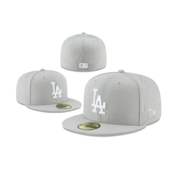 New Era 59FIFTY LA Dodgers Gray Baseball Cap - 1