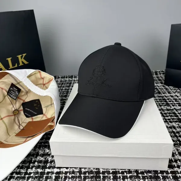 Loewe Baseball Cap White Embroidered Logo Hat - 15