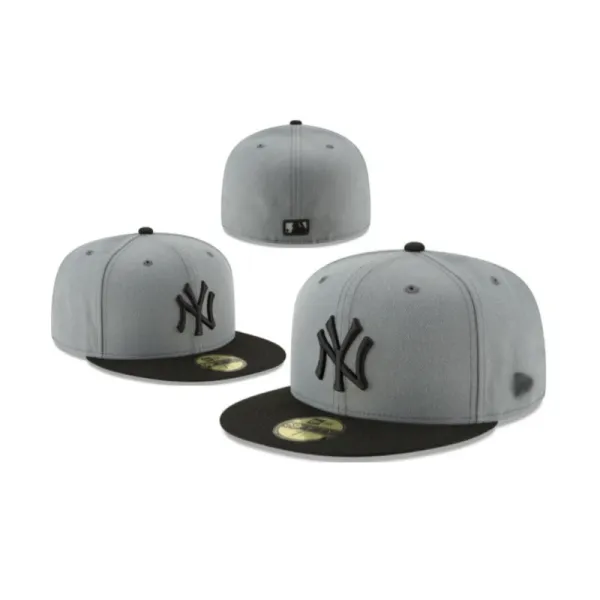 New Era 59FIFTY New York Yankees Gray/Black Baseball Cap - 1
