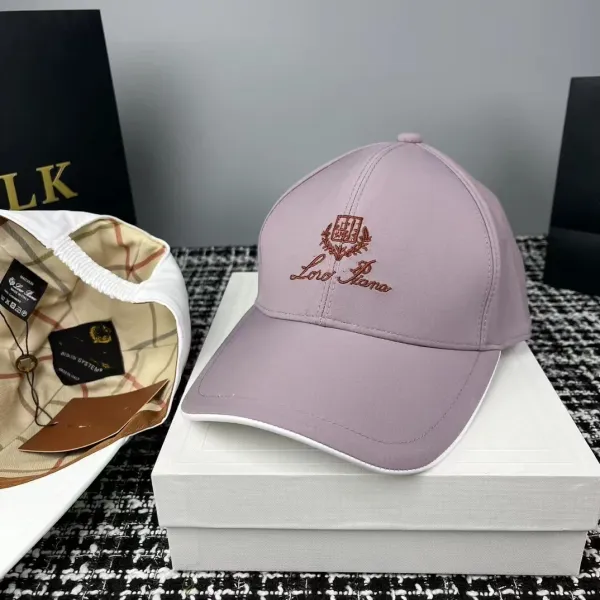 Loewe Baseball Cap White Embroidered Logo Hat - 7