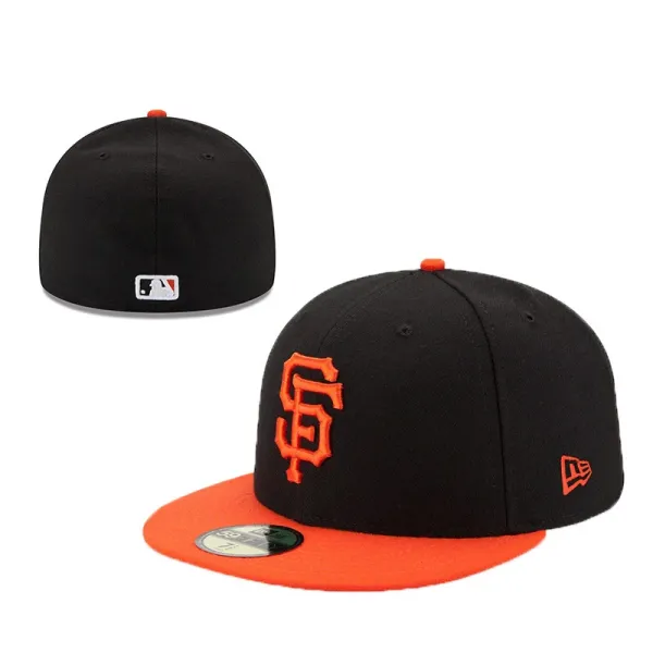 New Era San Francisco Giants Black Orange 59FIFTY Fitted Cap - 1