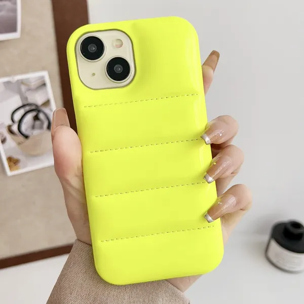 Silver Quilted Metallic Phone Case - 10