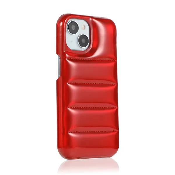 Silver Quilted Metallic Phone Case - 18