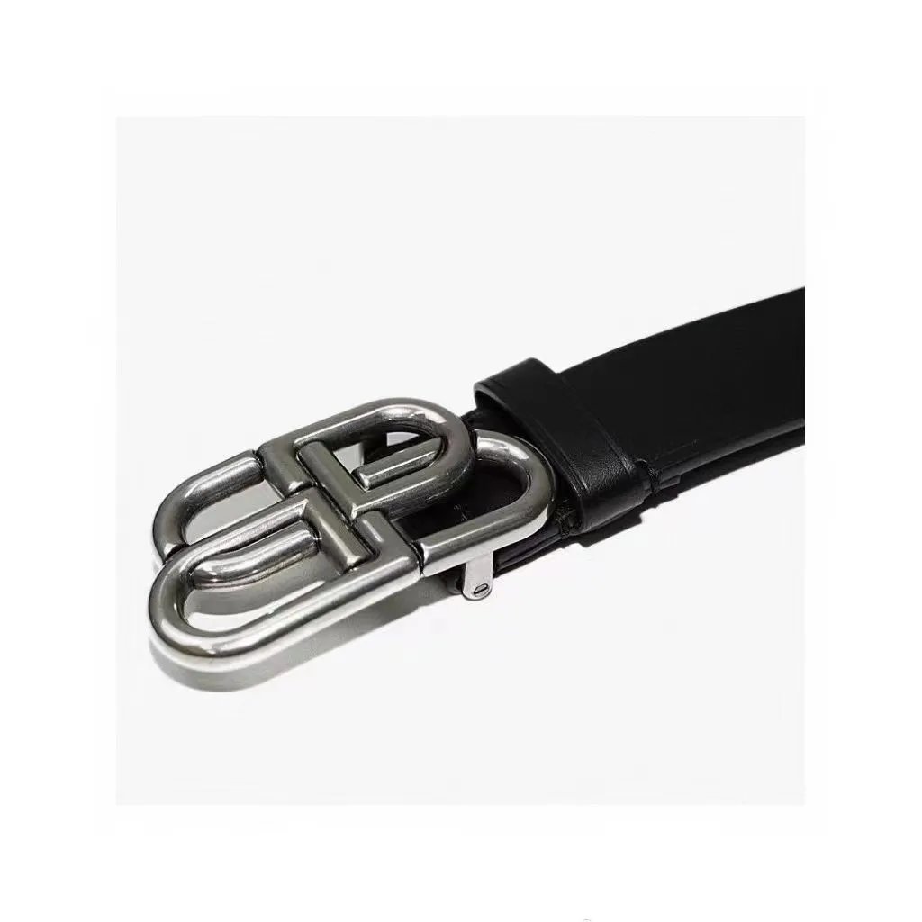 Balenciaga Triple S Belt Black Leather - 9