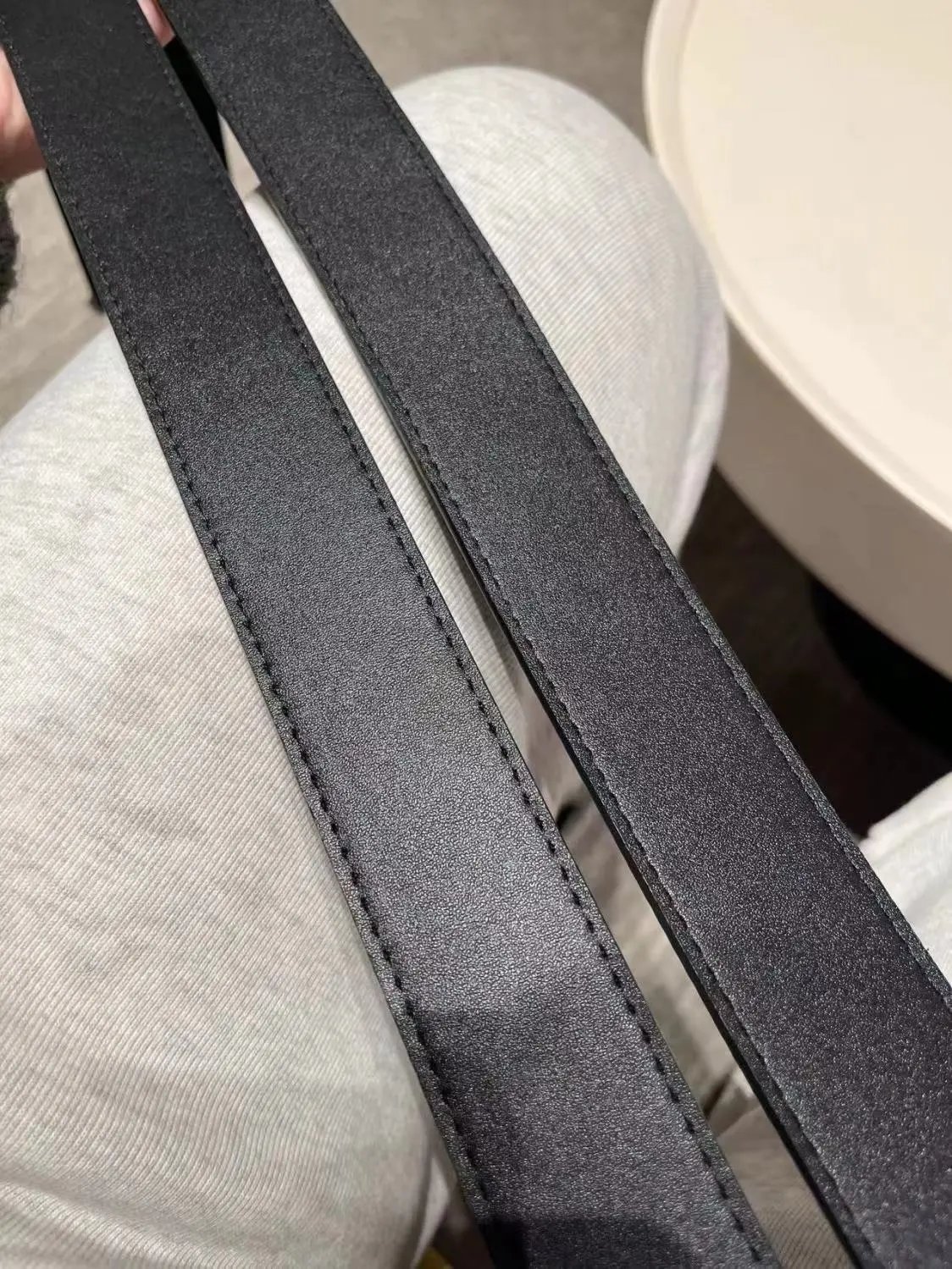 Balenciaga Triple S Belt Black Leather - 12