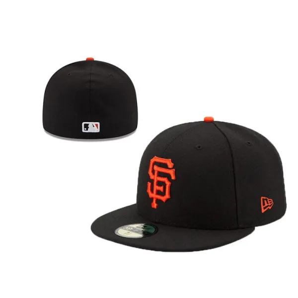 New Era San Francisco Giants Black Orange 59FIFTY Fitted Cap - 1