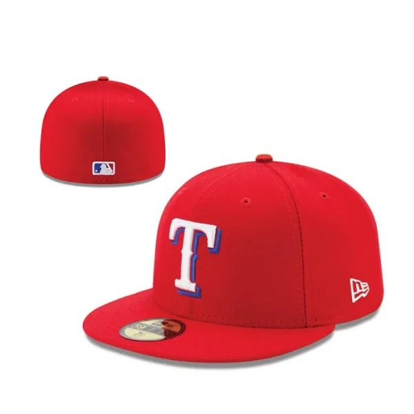 New Era Texas Rangers 59FIFTY Fitted Cap Red Baseball Cap - 1